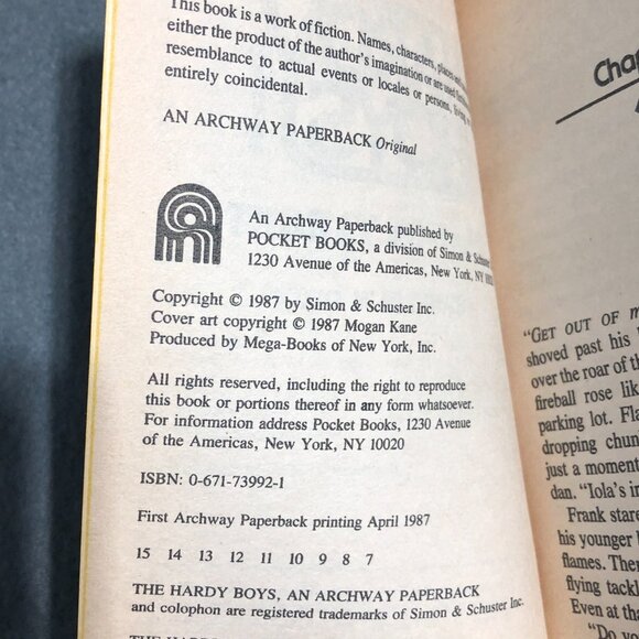 The Hardy Boys: Dead On Target Casefiles No. 1 Paperback 1987 - Picture 7 of 7